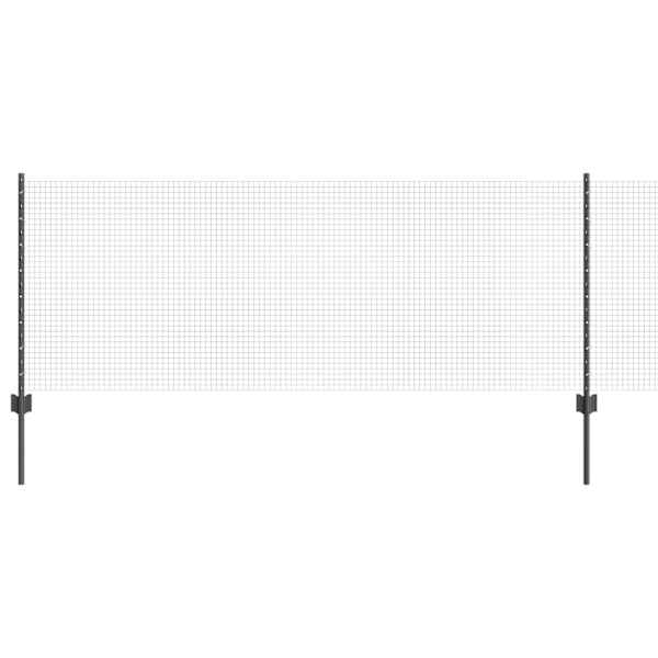 vidaXL Keevitatud traadi aed posti j&auml;rgi 10 x 0,8 m PVC-kaetud teras