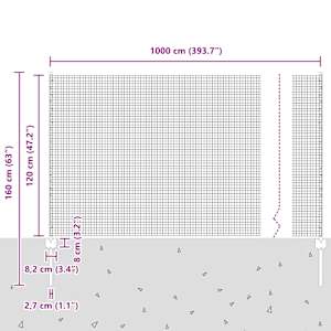 Svařovaná drátěná oplocení s sloupkem 10 x 1,2 m (Š x V) - obrázek 12