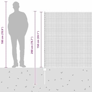 Svařovaná drátěná oplocení s sloupkem 10 x 1,5 m (Š x V) - obrázek 14