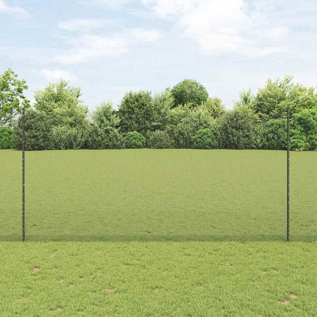 Svejset Trådgitter med 10 U Stænger Grå 1.6x10 m Stål
