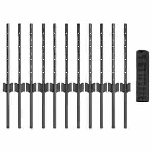 Plot s sloupkem Šedá 0,4 x 25 m Ocel a PVC - obrázek 5