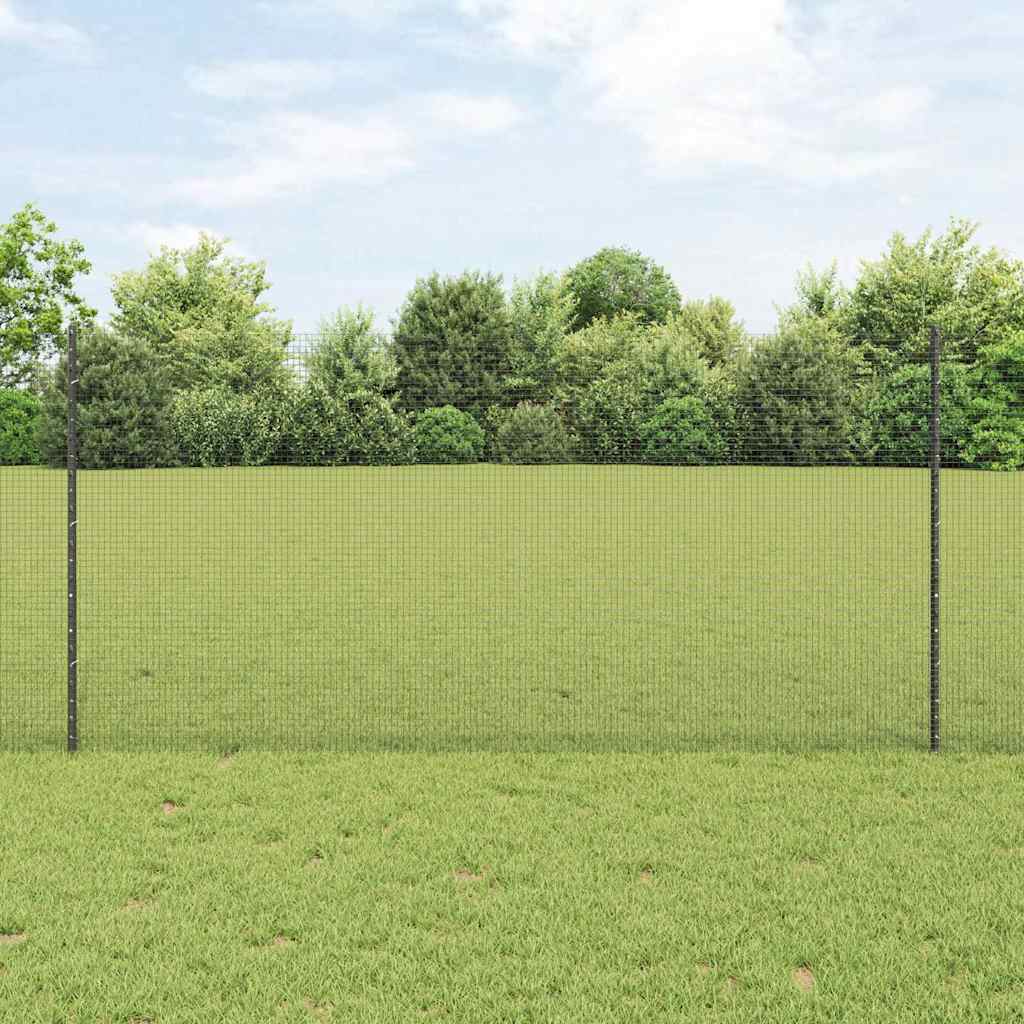 Svejset Wirehegn med 22 U Posts Grå 1.2x25 m Stål