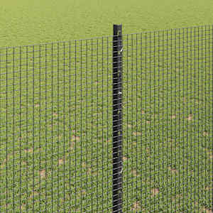 Venkovní svářečský drátěný plot s sloupky 25 x 1,6 m Šedá - obrázek 4