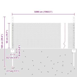 Svařovaná drátěná oplocení s sloupkem 50 x 0,5 m (Š x V) - obrázek 11