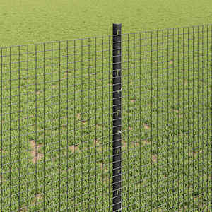 Plot s sloupkem Šedá 1 x 50 m Ocel a PVC - obrázek 4
