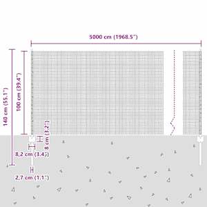 Plot s sloupkem Šedá 1 x 50 m Ocel a PVC - obrázek 12