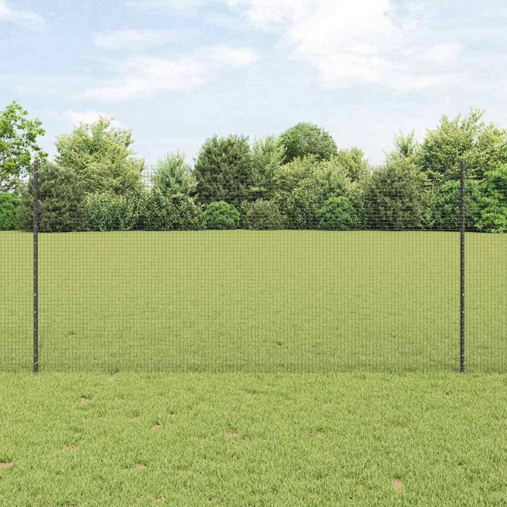 keevitatud traadi aed koos 44 U-postiga hall 1.2 x 50 m teras