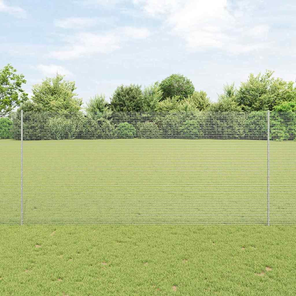 Svejset Trådgitter med 44 U-Poster Grå 1.4x50 m Stål