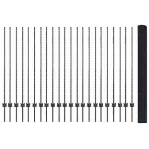 Plot s sloupkem Šedá 1,4 x 50 m Ocel a PVC - obrázek 5