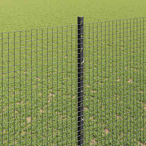 Venkovní svářečský drátěný plot s sloupky 50 x 1,5 m Šedá - obrázek 4