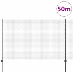 Venkovní svářečský drátěný plot s sloupky 50 x 1,5 m Šedá - obrázek 3