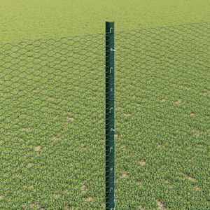 Plot s sloupkem Zelená 1,4 x 10 m Ocel a PVC - obrázek 4