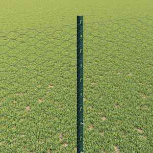 Plot s sloupkem Zelená 1,4 x 10 m Ocel a PVC - obrázek 4
