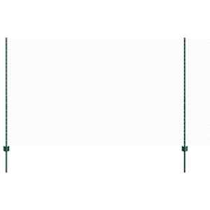 vidaXL Kuusnurkne aed koos posti 10 x 1,4 m PVC-kaetud teras Roheline