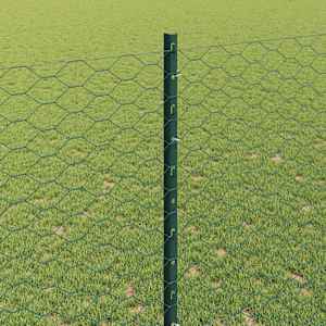 Plot s sloupkem Zelená 1,4 x 10 m Ocel a PVC - obrázek 4