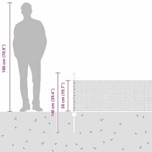 Venkovní hexagonální plot s příspěvkem 25 x 0,5 m Zelená - obrázek 13
