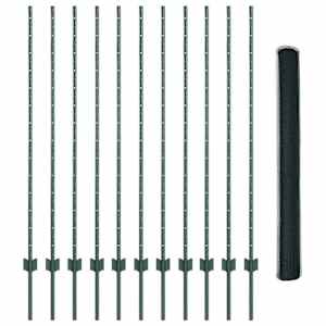 Plot s sloupkem Zelená 1,4 x 25 m Ocel a PVC - obrázek 5
