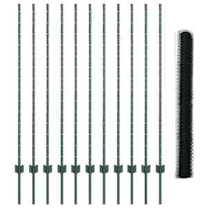 Plot s sloupkem Zelená 1,4 x 25 m Ocel - obrázek 5