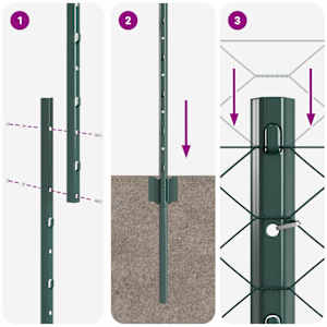 Plot s sloupkem Zelená 1,4 x 25 m Ocel - obrázek 11