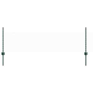 vidaXL Kuusnurkne aed koos posti 50 x 0,5 m PVC-kaetud teras Roheline