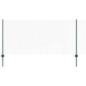 vidaXL Kuusnurkne aed koos posti 50 x 1 m PVC-kaetud teras Roheline