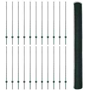 Plot s sloupkem Zelená 1,4 x 50 m Ocel a PVC - obrázek 5