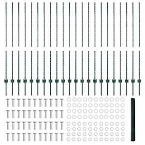 Plot s sloupkem Zelená 1,4 x 50 m Ocel a PVC - obrázek 6