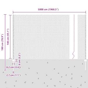 Plot s sloupkem Zelená 1,4 x 50 m Ocel a PVC - obrázek 12