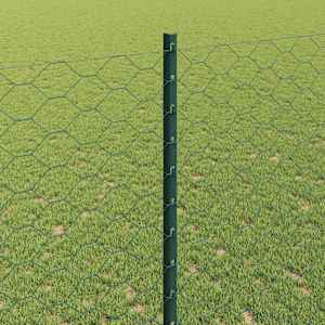 Plot s sloupkem Zelená 1,4 x 50 m Ocel a PVC - obrázek 4