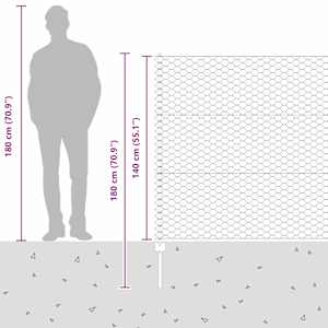 Plot s sloupkem Zelená 1,4 x 50 m Ocel a PVC - obrázek 14