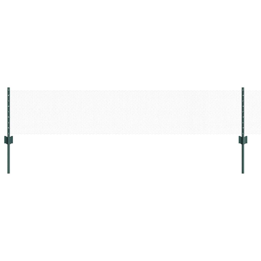 Kerítés Tartó 11 db U-csatorna Zöld 40 cm Acél 