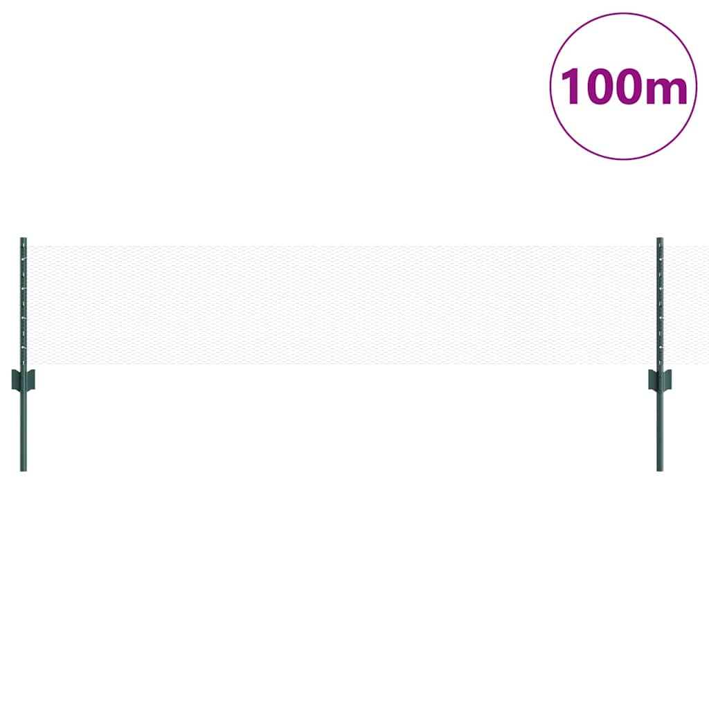 Kerítés Tartó 11 db U-csatorna Zöld 40 cm Acél 