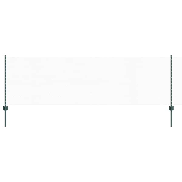 vidaXL Kuusnurkne aed koos posti 100 x 0,8 m PVC-kaetud teras Roheline