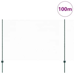 Venkovní hexagonální plot s příspěvkem 100 x 1,5 m Zelená - obrázek 3