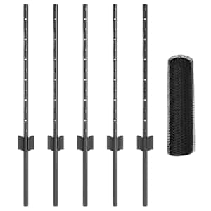 Plot s sloupkem Šedá 0,5 x 10 m Ocel a PVC - obrázek 5