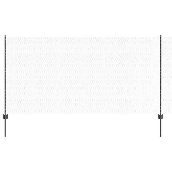 vidaXL Kuusnurkne aed koos posti 10 x 1,2 m PVC-kaetud teras Hall V&otilde;rk