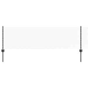 vidaXL Kuusnurkne aed koos posti 25 x 0,6 m PVC-kaetud teras Hall V&otilde;rk