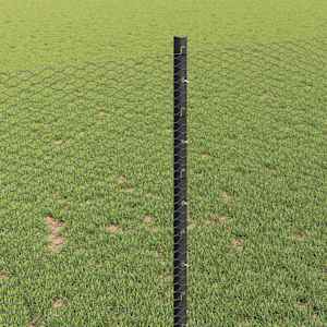 Plot s sloupkem Šedá 1 x 25 m Ocel - obrázek 4