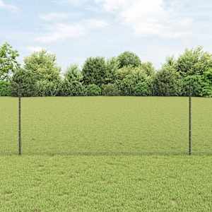 Plot s sloupkem Šedá 1 x 25 m Ocel - obrázek 1