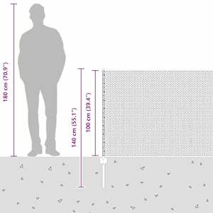 Plot s sloupkem Šedá 1 x 25 m Ocel - obrázek 14