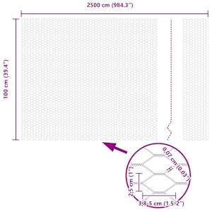 Plot s sloupkem Šedá 1 x 25 m Ocel - obrázek 13