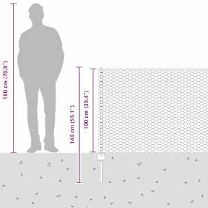 Plot s sloupkem Šedá 1 x 25 m Ocel - obrázek 14