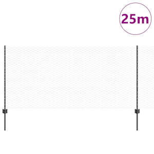 Plot s sloupkem Šedá 1 x 25 m Ocel - obrázek 3