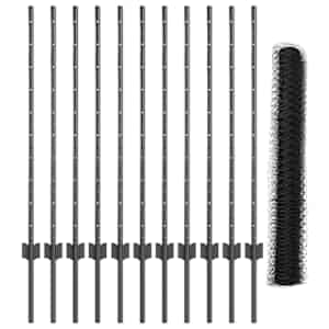 Plot s sloupkem Šedá 1 x 25 m Ocel - obrázek 5