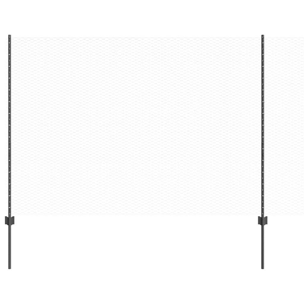 vidaXL Plotové stĺpiky 22 ks U-Channel Sivé 160 cm Oceľ