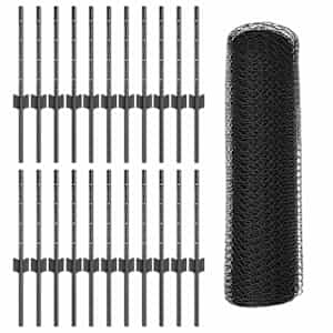 Plot s sloupkem Šedá 0,4 x 50 m Ocel a PVC - obrázek 5