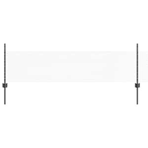 vidaXL Kuusnurkne aed koos posti 50 x 0,5 m PVC-kaetud teras Hall V&otilde;rk