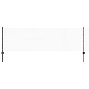 vidaXL Kuusnurkne aed koos posti 50 x 0,8 m PVC-kaetud teras Hall V&otilde;rk