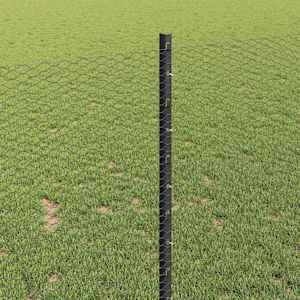 Plot s sloupkem Šedá 1 x 50 m Ocel a PVC - obrázek 4