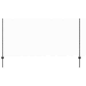 Plot s sloupkem Šedá 1,2 x 50 m Ocel a PVC - obrázek 2